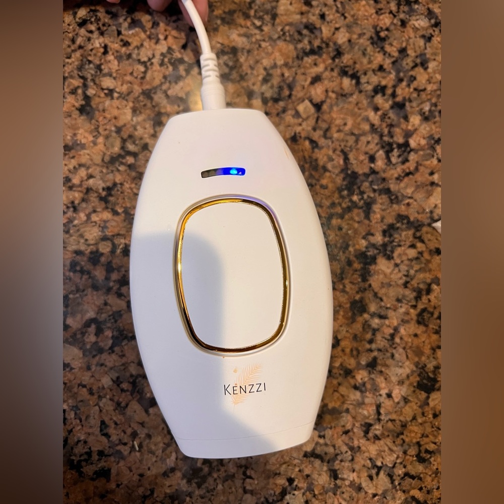 White and Gold IPL Hair Removal Device